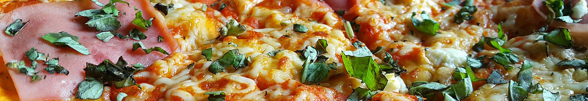 Eating Pizza Pub Food at Reservoir-Bar, Patio & Kitchen restaurant in Fort Worth, TX.